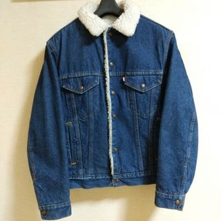 リーバイス(Levi's)のUSED　メンズ　'80 リーバイスデニムジャケット　ボア  濃紺　USA製(Gジャン/デニムジャケット)