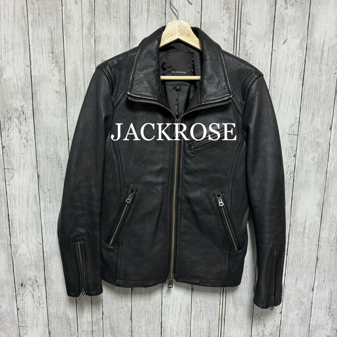 JACKROSE(ジャックローズ)の超美品！JACKROSE 山羊革レザージャケット！ゴートレザー！ メンズのジャケット/アウター(レザージャケット)の商品写真