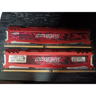 crucial - PCメモリ DDR4 16GB×2枚 BLS16G4D240FSE