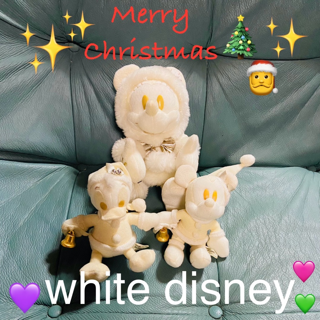 Disney(ディズニー)のディズニー　ホワイト　クリスマス　リンリン　バッジ エンタメ/ホビーのおもちゃ/ぬいぐるみ(ぬいぐるみ)の商品写真