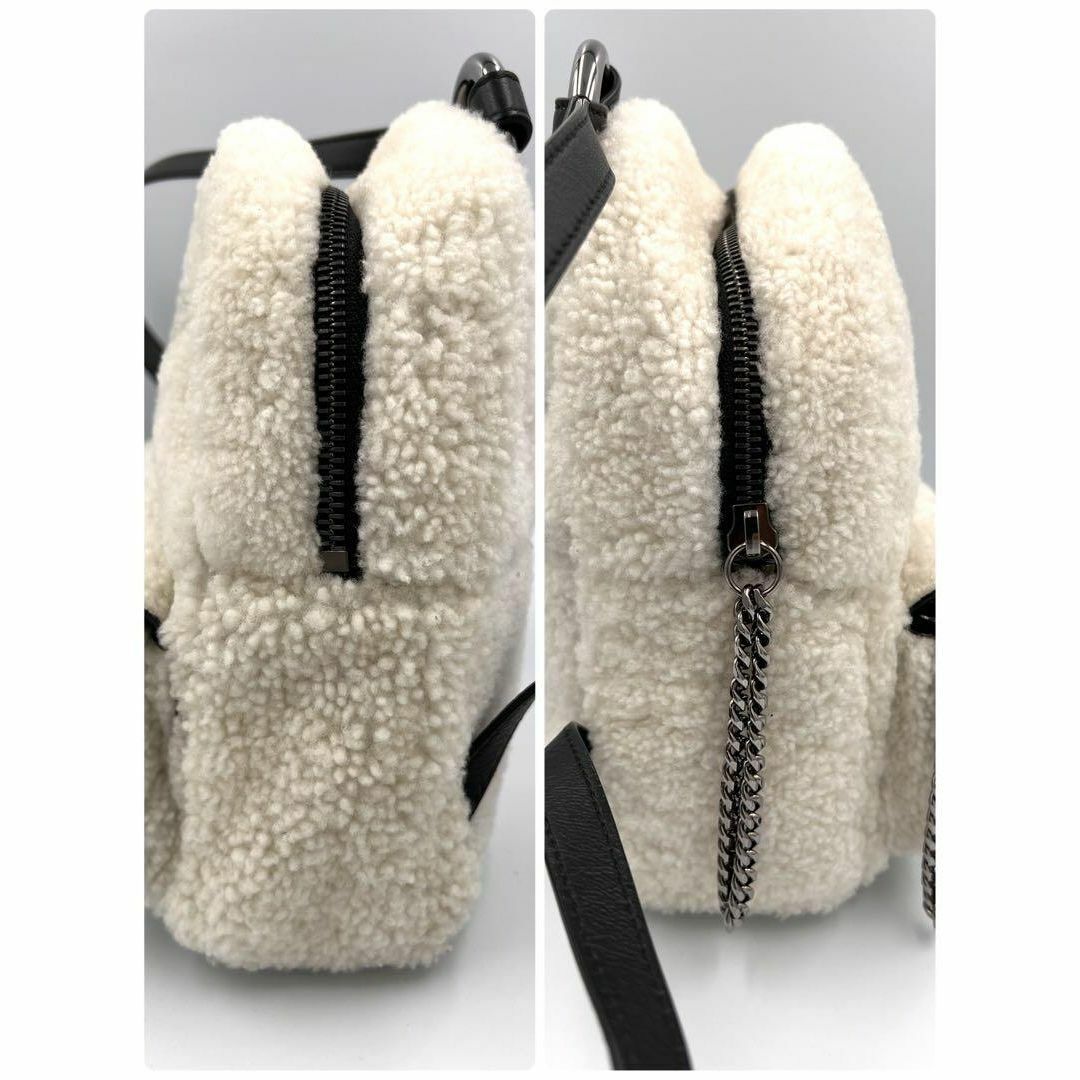 JIMMY CHOO - 【美品】ジミーチュウ ムートン ボア ミニリュック JIMMY CHOO - 【美品】ジミーチュウ ムートン ボア ミニリュック