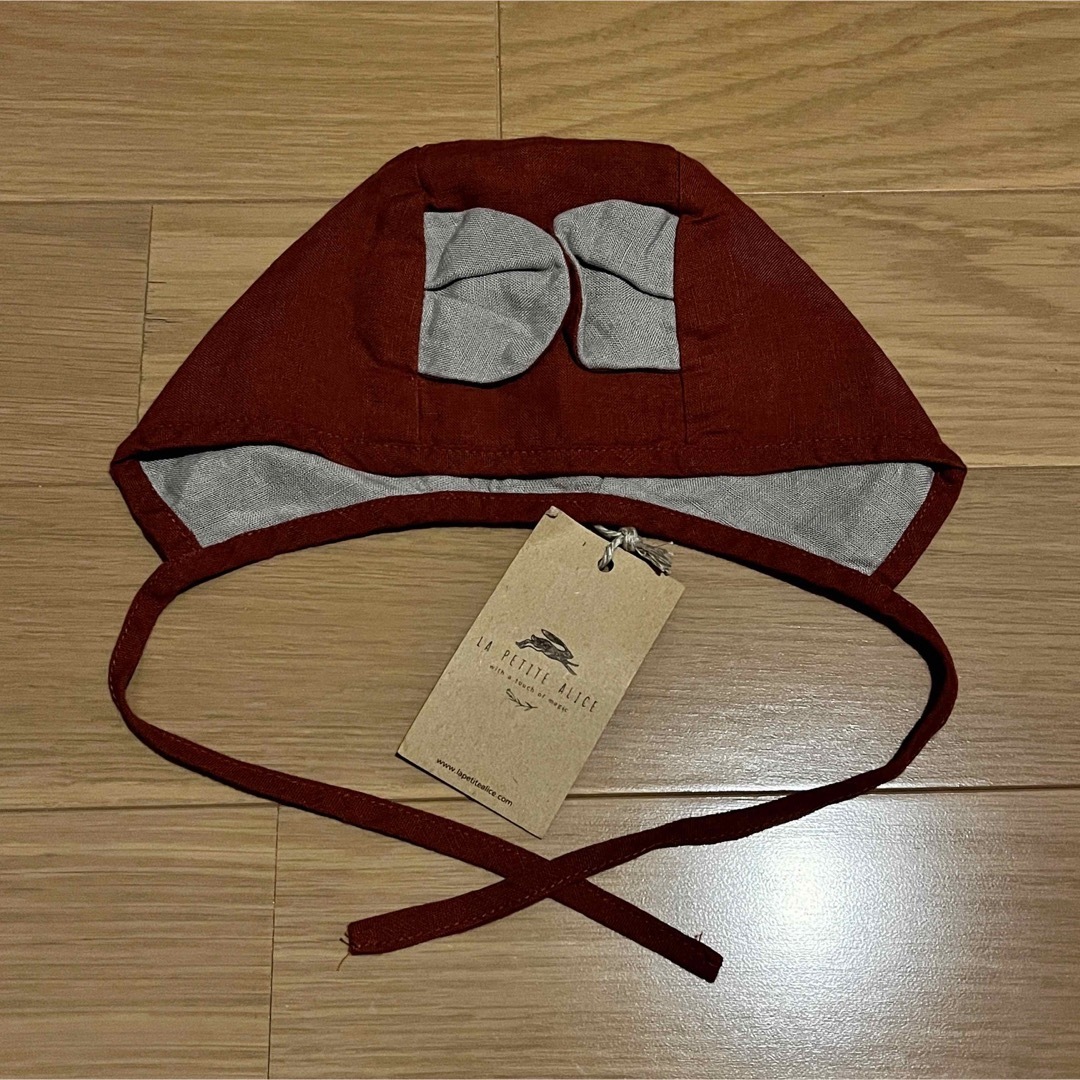 Caramel baby&child (キャラメルベビー&チャイルド)の【LA PETITE ALICE】Linen Bear Bonnet キッズ/ベビー/マタニティのこども用ファッション小物(帽子)の商品写真