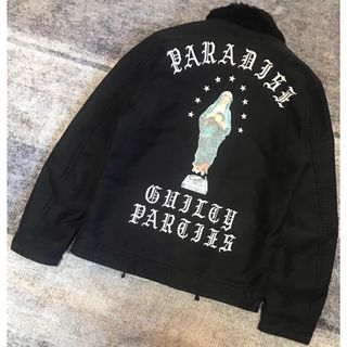 72センチ身幅WACKO MARIA ワコマリア THE GUILTY PARTIES ギルティーパーティーズ 天国東京 CAR CLUB JACKET カークラブ ジップアップ キルティング 中綿 ジャケット パープル