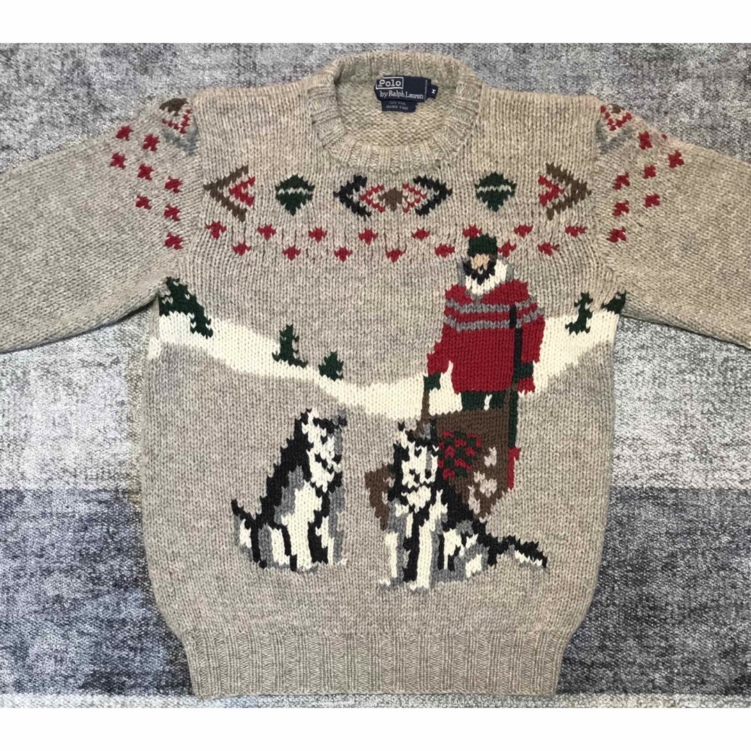 POLO RALPH LAUREN - 圧巻の風景画&ネイティブ柄 芸術 80's POLO RALPH LAUREN - 圧巻の風景画&ネイティブ柄 芸術 80's
