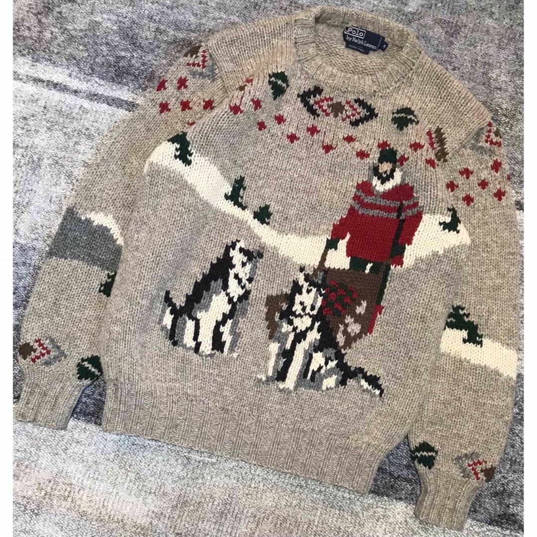 POLO RALPH LAUREN - 圧巻の風景画&ネイティブ柄 芸術 80's POLO RALPH LAUREN - 圧巻の風景画&ネイティブ柄 芸術 80's