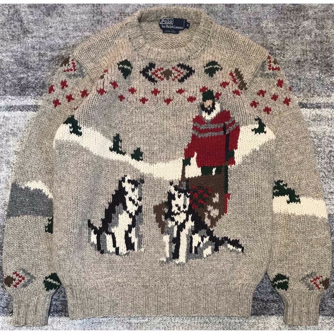 POLO RALPH LAUREN - 圧巻の風景画&ネイティブ柄 芸術 80's POLO RALPH LAUREN - 圧巻の風景画&ネイティブ柄 芸術 80's