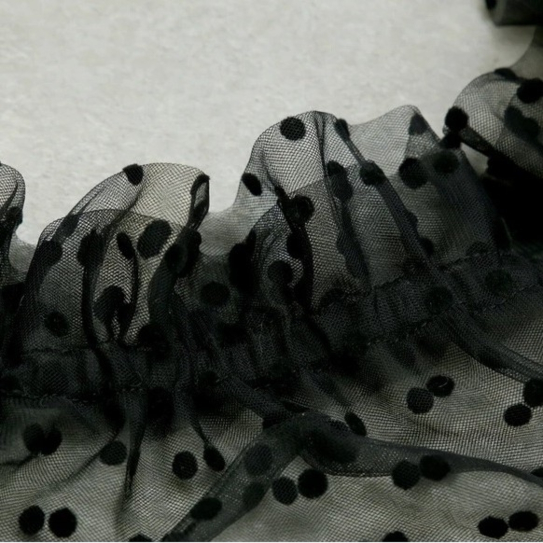 ayu様専用サッシュベルト　アイボリー+黒ドット レディースのファッション小物(ベルト)の商品写真