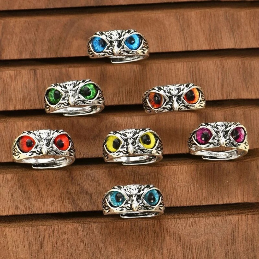 【コメント専用ページ】フクロウ　ユニセックス　指輪　リング　Owl ring レディースのアクセサリー(リング(指輪))の商品写真