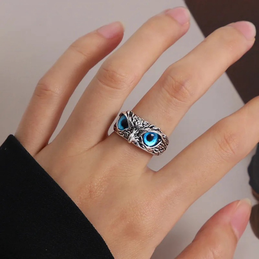 【コメント専用ページ】フクロウ　ユニセックス　指輪　リング　Owl ring レディースのアクセサリー(リング(指輪))の商品写真