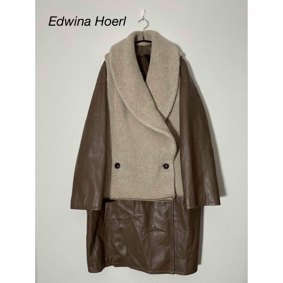 Edwina Hoerl(エドウィナホール)のedwina hoerl レイヤードボアコート メンズのジャケット/アウター(その他)の商品写真