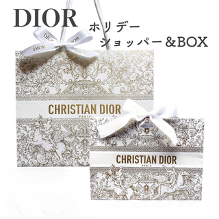クリスチャンディオール(Christian Dior)のDIOR ディオール ホリデー限定  ショッパー大＆ギフトボックス大 セット(ショップ袋)