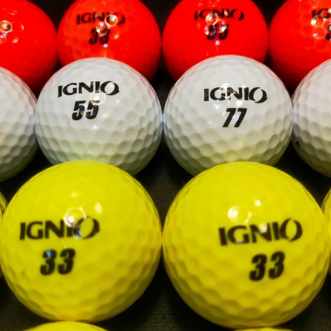 Ignio(イグニオ)のイグニオ ディスタンス24球 (黄,白,橙) ロストボール　ゴルフボール スポーツ/アウトドアのゴルフ(その他)の商品写真