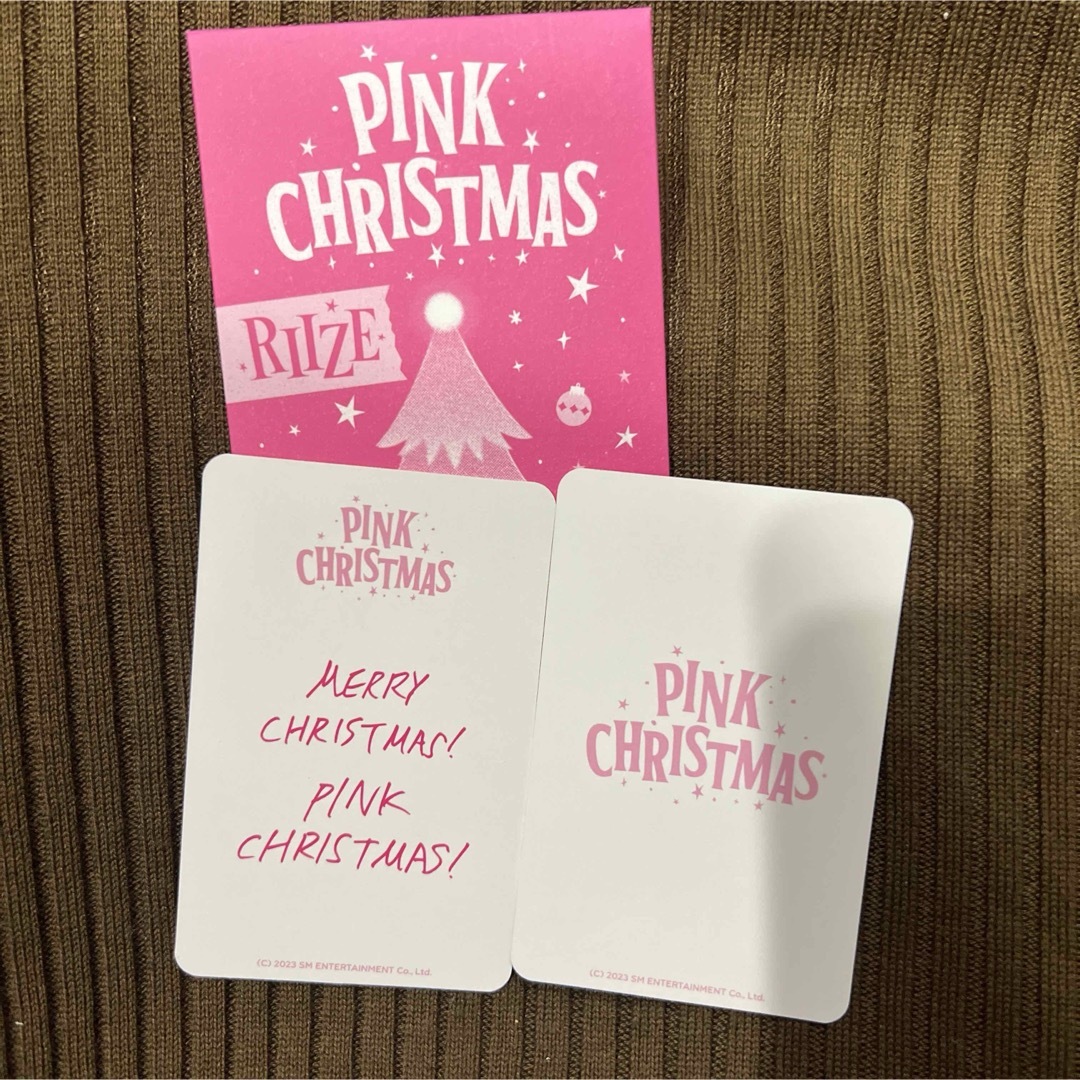riize ライズ　ソンチャン　トレカ　クリスマス　pink ユニット　 エンタメ/ホビーのタレントグッズ(アイドルグッズ)の商品写真