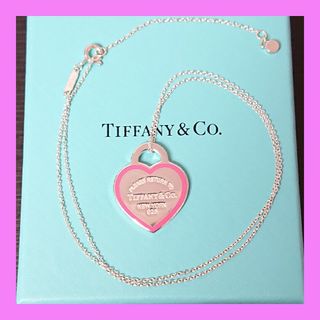 ティファニー(Tiffany & Co.)のリターン トゥ ティファニー  ハート タグ ピンクエナメル ネックレス(ネックレス)