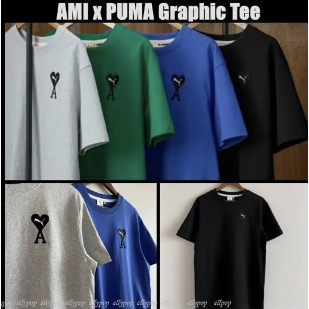 ami(アミ)のタグあり　アミパリ×PUMA コラボTシャツ メンズのトップス(Tシャツ/カットソー(半袖/袖なし))の商品写真