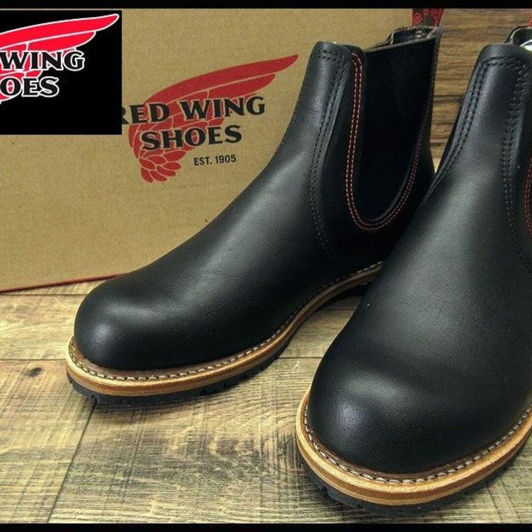 REDWING(レッドウィング)の新品 レッドウィング 2918 チェルシー サイドゴア ブーツ 黒 26.0 ① メンズの靴/シューズ(ブーツ)の商品写真