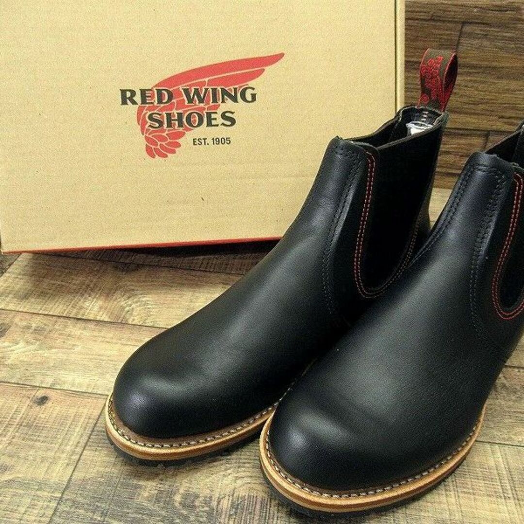 REDWING(レッドウィング)の新品 レッドウィング 2918 チェルシー サイドゴア ブーツ 黒 26.0 ① メンズの靴/シューズ(ブーツ)の商品写真