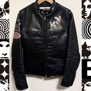 HYSTERIC GLAMOUR - 希少 オゾンコミュニティ シングル ライダース ジャケット 牛革 ブラック 美品