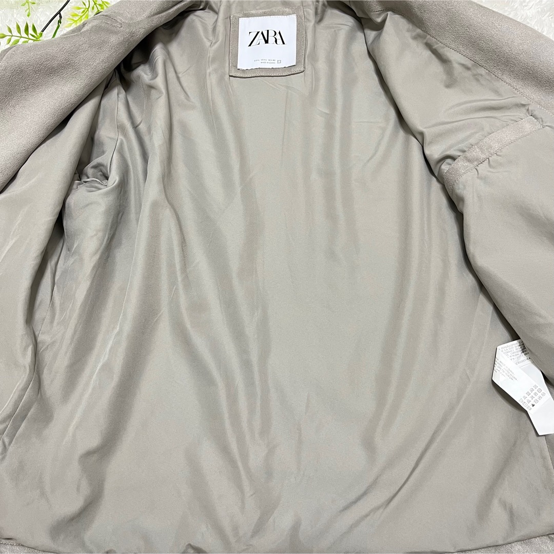 ZARA(ザラ)のZARA ザラ スエード ダブルライダース レザージャケット バイカージャケット メンズのジャケット/アウター(ライダースジャケット)の商品写真