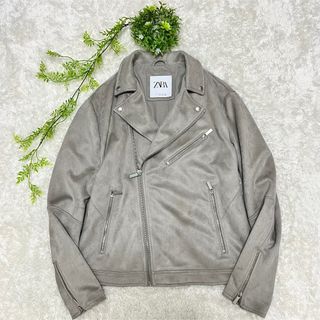 ザラ(ZARA)のZARA ザラ スエード ダブルライダース レザージャケット バイカージャケット(ライダースジャケット)