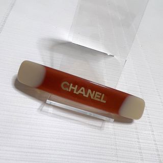 シャネル(CHANEL)のCHANEL シャネル　ロゴ入り　髪留め　バレッタ　ヘアクリップ　美品(バレッタ/ヘアクリップ)