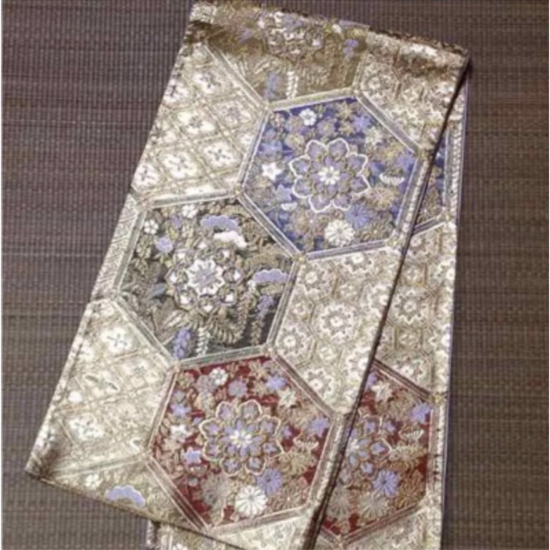 正絹　六通仕立袋帯 レディースの水着/浴衣(帯)の商品写真