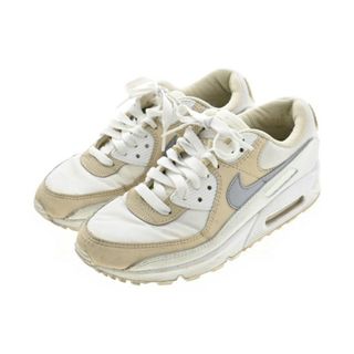 ナイキ(NIKE)のNIKE ナイキ スニーカー 24.5cm 白xベージュ 【古着】【中古】(スニーカー)