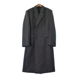 プラダ(PRADA)のPRADA プラダ チェスターコート 48(L位) グレー 【古着】【中古】(チェスターコート)