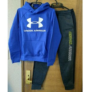 アンダーアーマー(UNDER ARMOUR)の新品！アンダーアーマー 裏起毛 パーカー パンツ セット 150(その他)