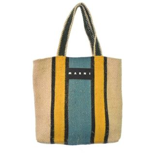 マルニ(Marni)のMARNI マルニ トートバッグ - ベージュx水色x黄等 【古着】【中古】(トートバッグ)