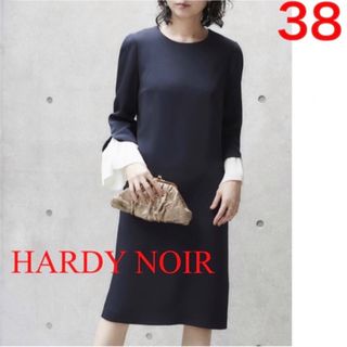 HARDY NOIR アルディーノアール フォーマル　ワンピース ML 濃紺