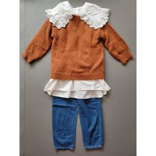 ローリーズファーム(LOWRYS FARM)の未使用&美品☆LOWRYS FARM キッズ 2点セット XL120～130cm(ワンピース)