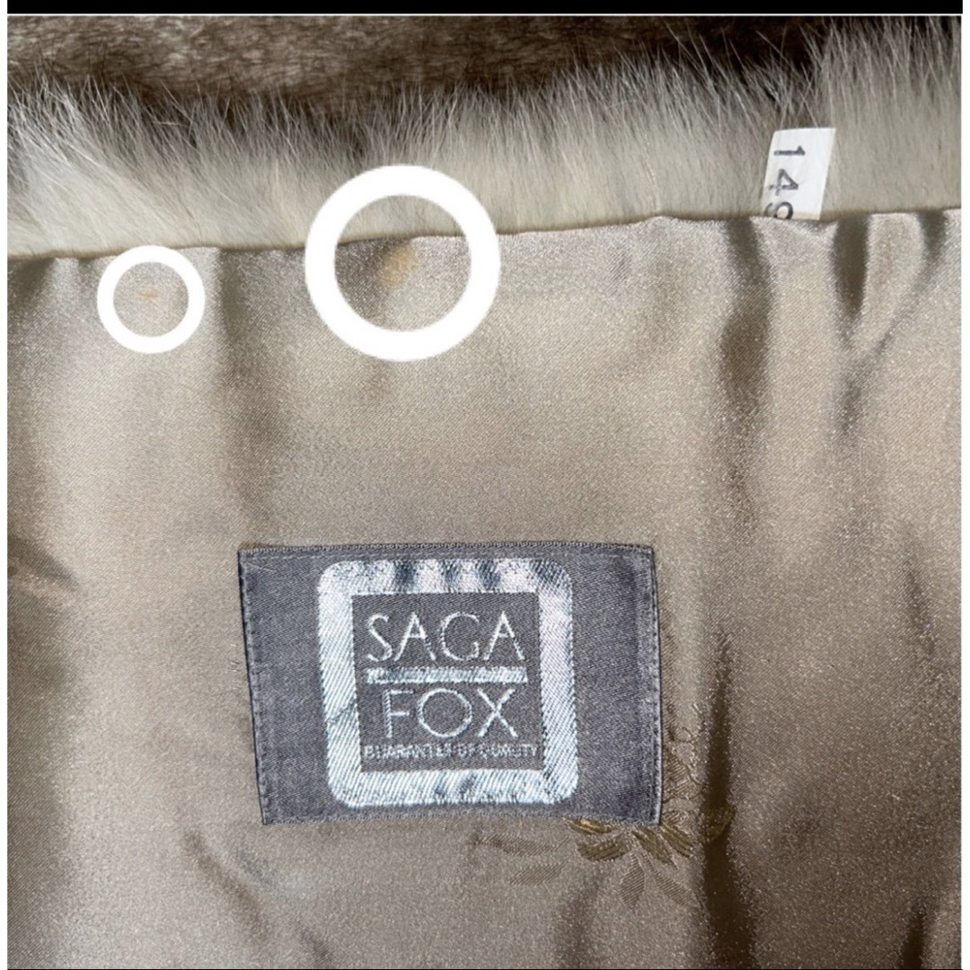 SAGA フォックス シルバータグ レディースのファッション小物(マフラー/ショール)の商品写真
