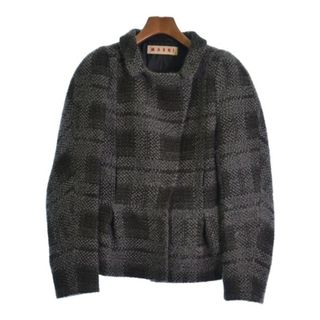 マルニ(Marni)のMARNI ジャケット（その他） 40(M位) チャコールグレー系(チェック) 【古着】【中古】(その他)