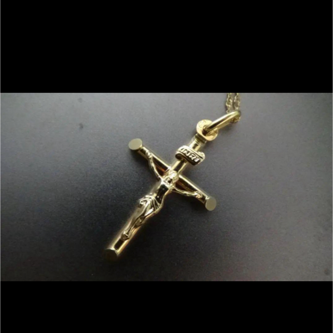 INRI 十字架　k18 ネックレス