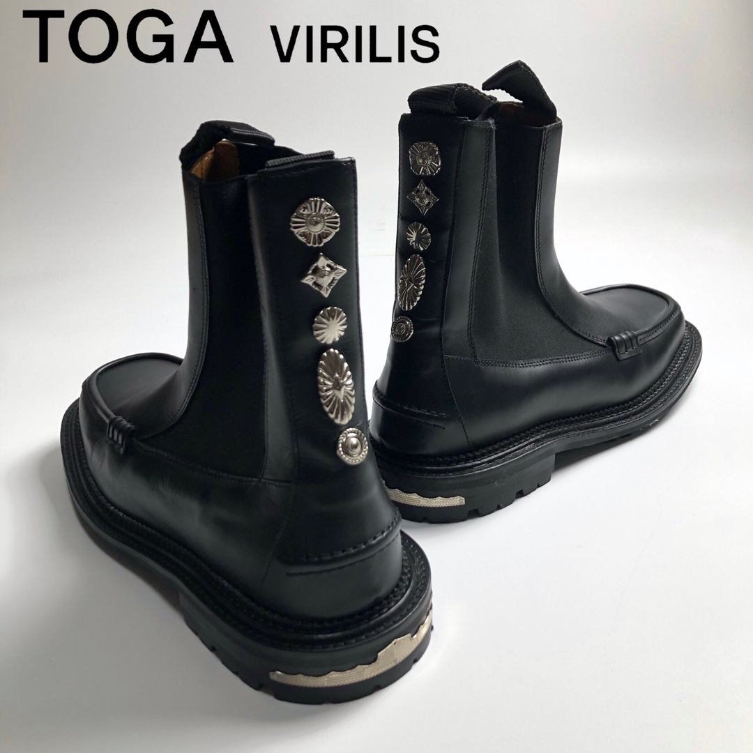 東京古着美品　TOGA VIRILIS トーガビリリース　サイドゴアブーツメンズ27.5