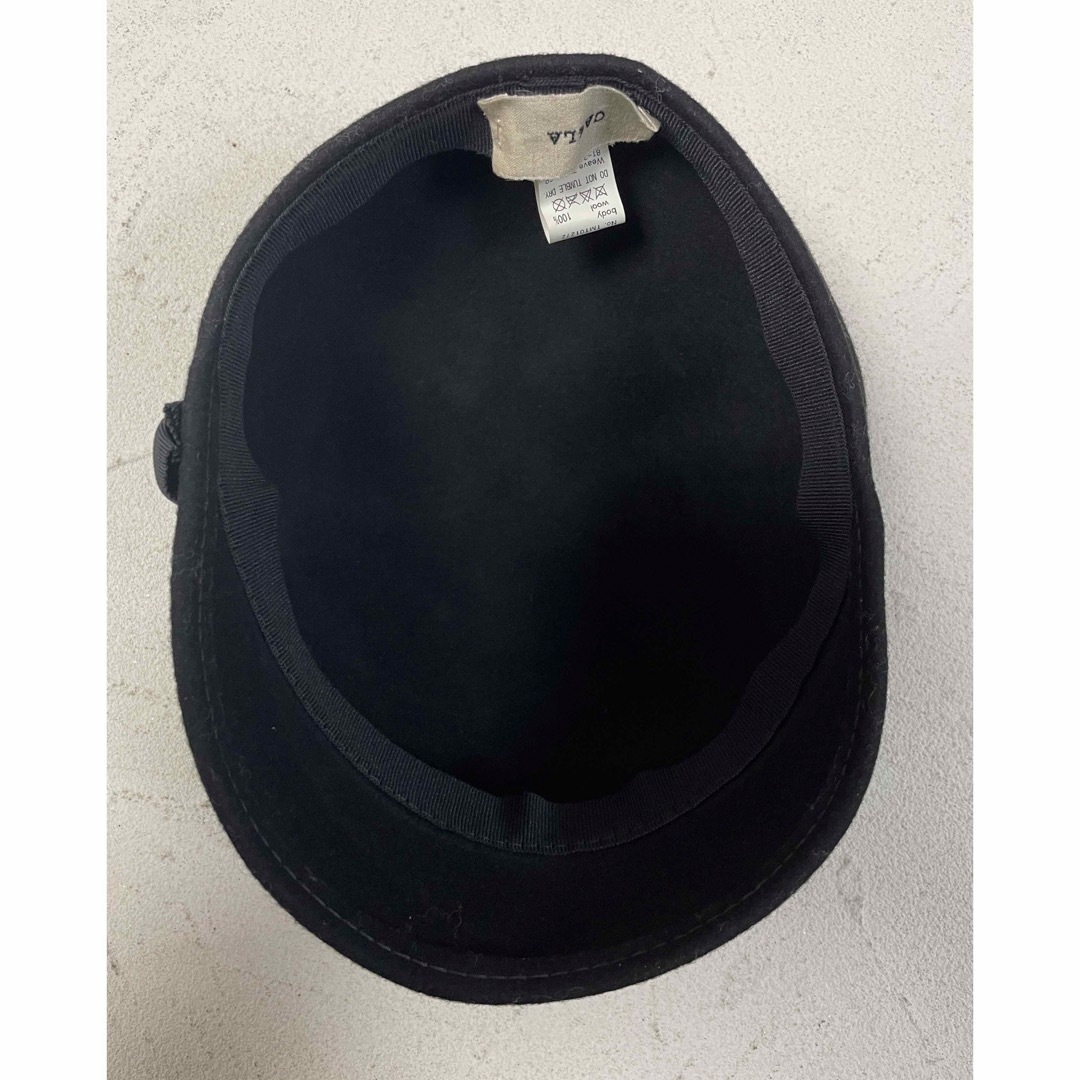 CA4LA(カシラ)のCA4LA カシラ キャスケット ハンチング ベレー帽 リボン ブラック レディースの帽子(ハンチング/ベレー帽)の商品写真