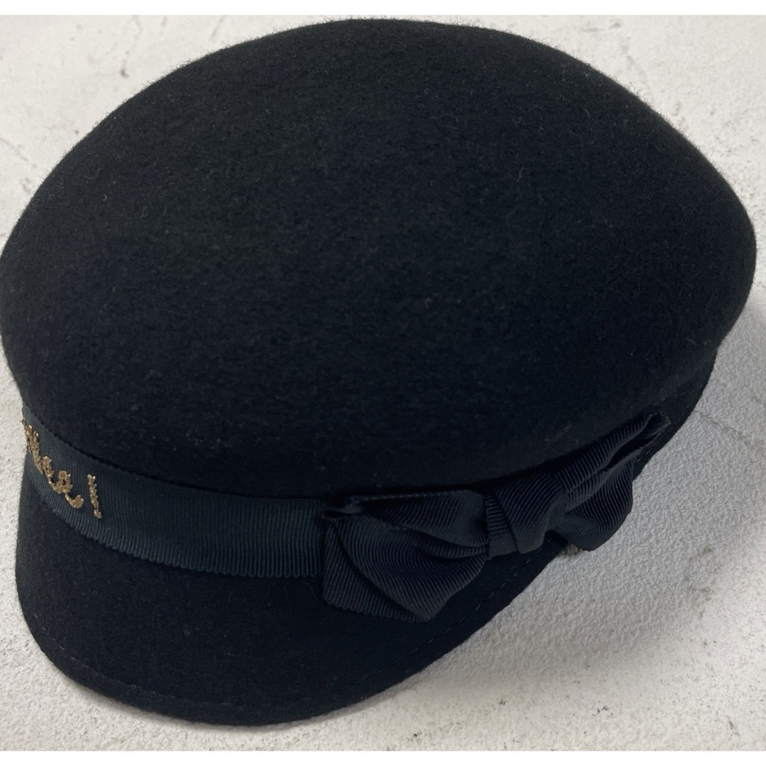 CA4LA(カシラ)のCA4LA カシラ キャスケット ハンチング ベレー帽 リボン ブラック レディースの帽子(ハンチング/ベレー帽)の商品写真