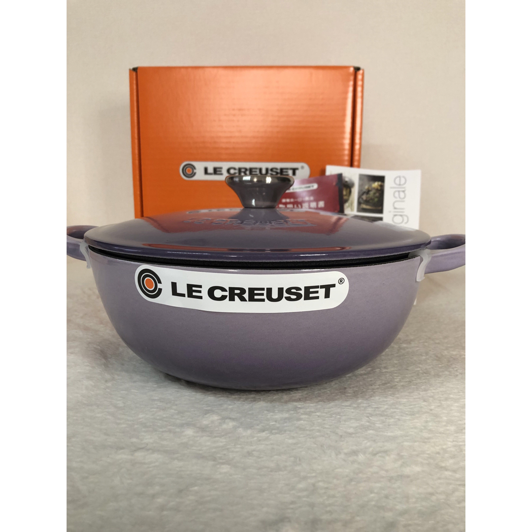 LE CREUSET(ルクルーゼ)のルクルーゼ／マルミット　22cm ブルーベルパープル インテリア/住まい/日用品のキッチン/食器(鍋/フライパン)の商品写真