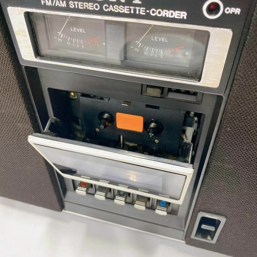 美品　昭和レトロ　SONYラジカセ  CF-6600 動作品　メンテナンス済カセットレコーダー