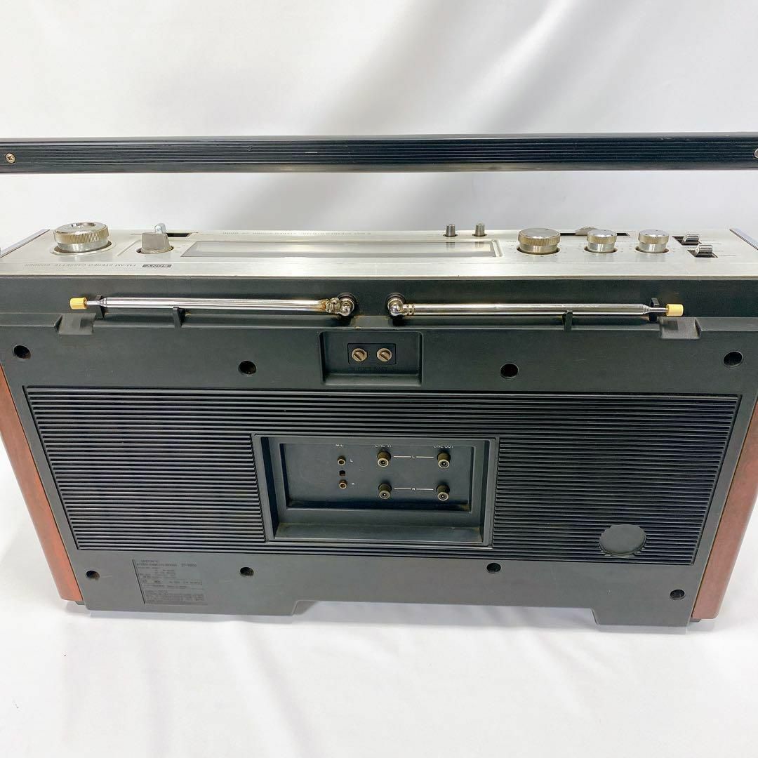 美品　昭和レトロ　SONYラジカセ  CF-6600 動作品　メンテナンス済カセットレコーダー