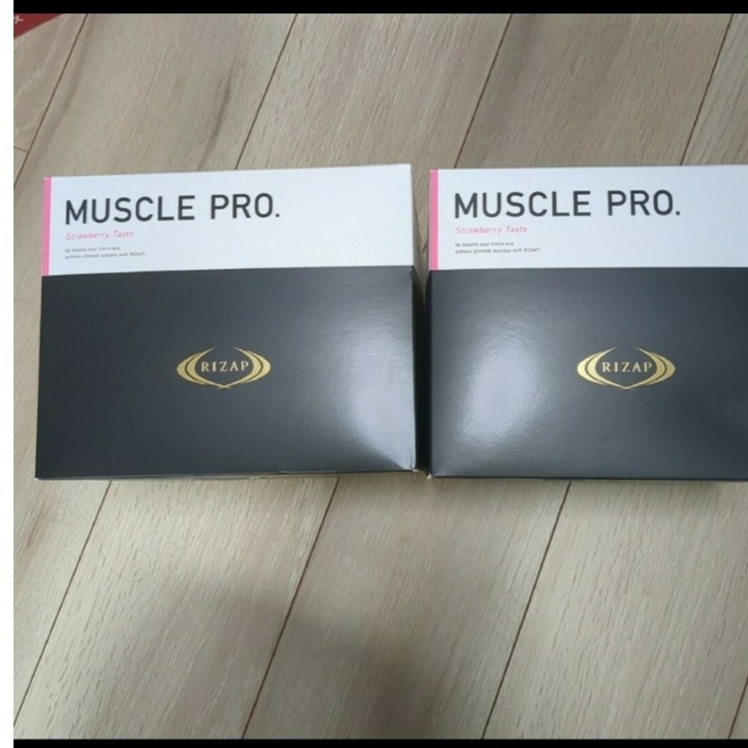 食品/飲料/酒MUSCLE　Pro　ライザップ　プロテイン　ストロベリー風味　2箱