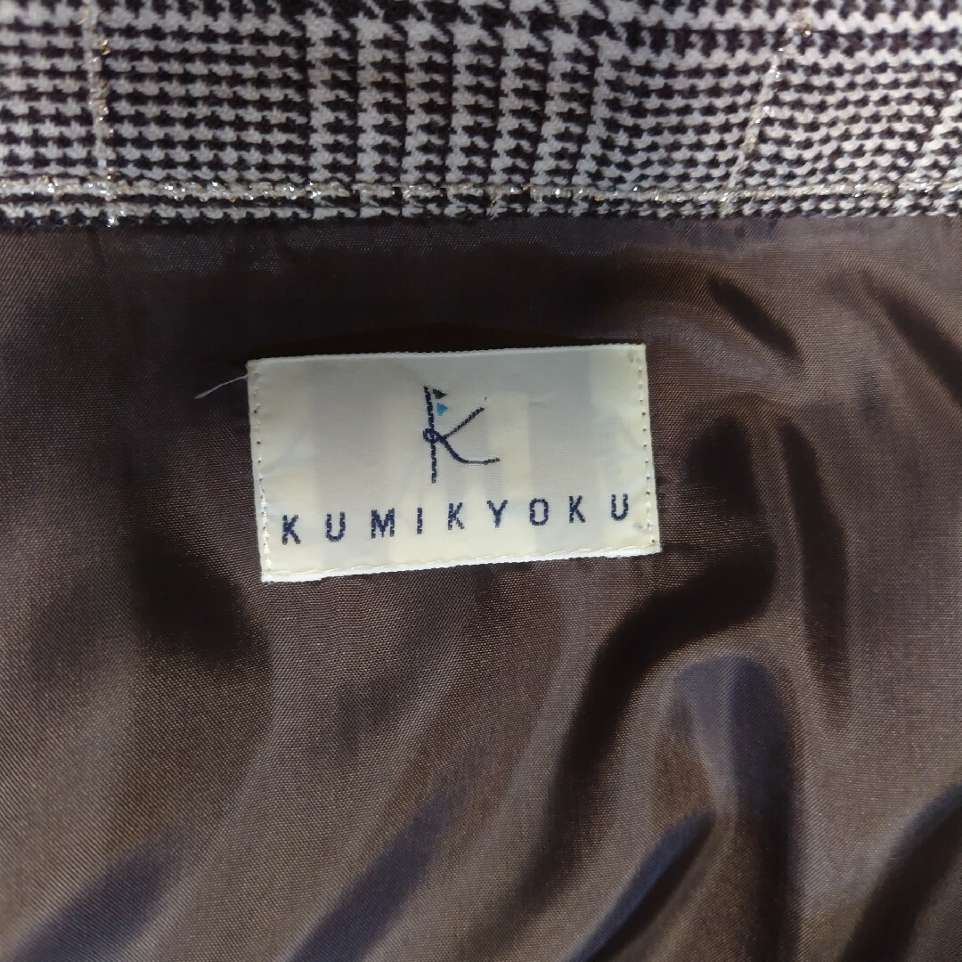 kumikyoku（組曲）(クミキョク)のKUMIKYOKU組曲 チェックスカート Mエムサイズ レディースのスカート(ひざ丈スカート)の商品写真