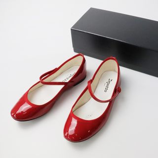 レペット(repetto)のレペット repetto LIO リオ パテントレザー ストラップ バレエシューズ 38.5/レッド 赤 フラットパンプス【2400013643184】(ハイヒール/パンプス)