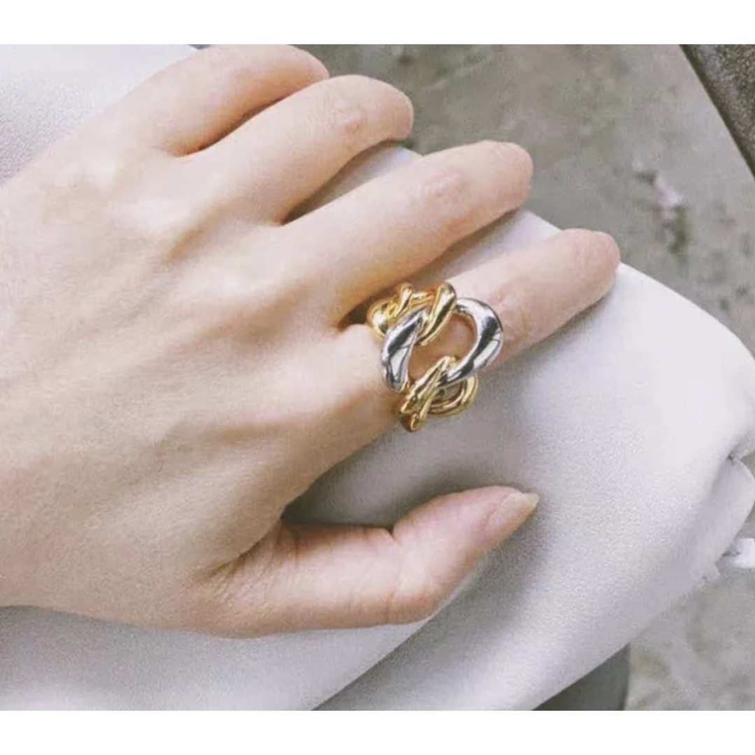 ALEXIA STAM(アリシアスタン)の大人気‼️【Design bi-color ring】#821 レディースのアクセサリー(リング(指輪))の商品写真