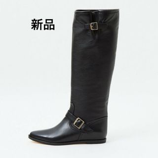 ドゥーズィエムクラス(DEUXIEME CLASSE)の新品　　BRENTA エンジニアブーツ　ロングブーツ38   黒(ブーツ)