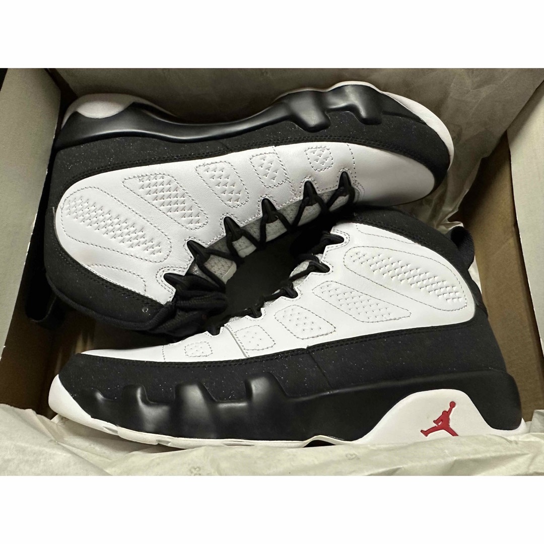 メンズ2016 NIKE AIR JORDAN 9 RETRO OG 白×黒 US9