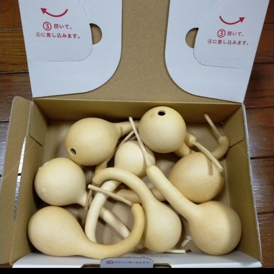 乾燥ひょうたん クラフト素材 ツル首ひょうたん ハンドメイドの素材/材料(その他)の商品写真