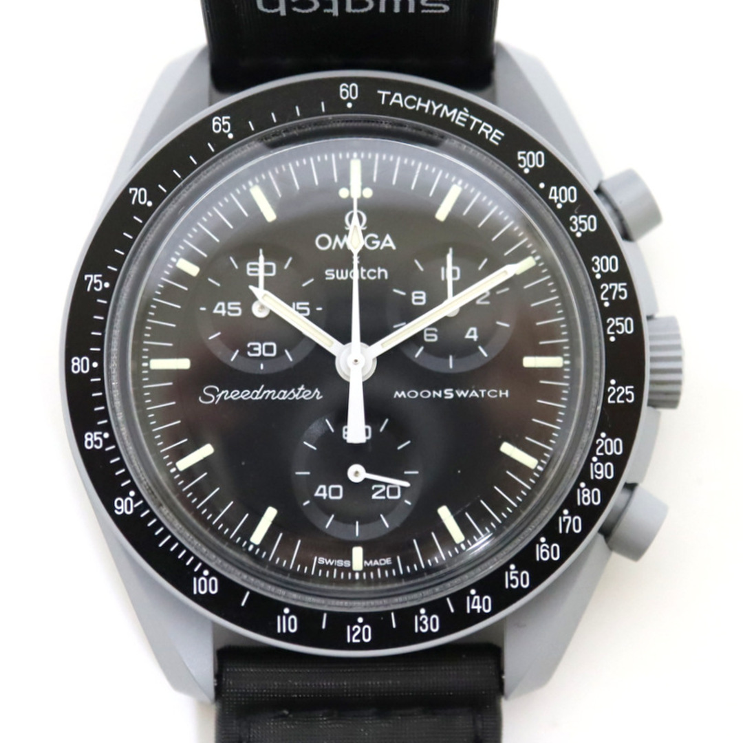 オメガ・スウォッチ ミッショントゥ・ザ・ムーン 腕時計 /br3339hmブラック×グレー×黒文字盤