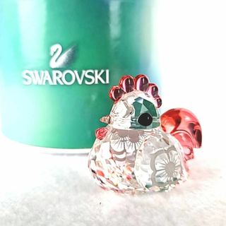 スワロフスキー(SWAROVSKI)の□美品 ◆ スワロフスキー　ラブロッツ　干支　とり　酉　5004620　箱つき(置物)